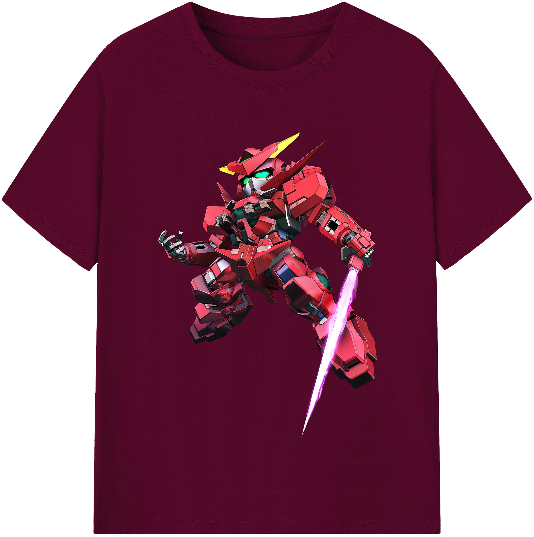 （画像用） 機動戦士ガンダム Mobile Suit Gundam レディースカジュアルプリントTシャツ（綿100％）